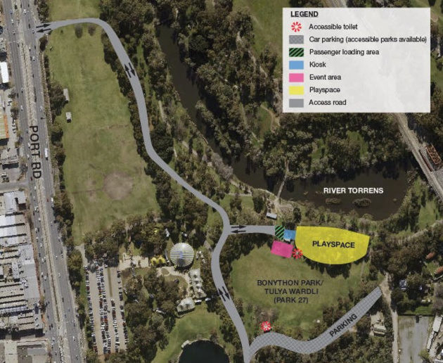 Quentin Kenihan Inclusive Playspace Map