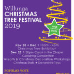 willunga Christmas Tree Festival 2019 Poster