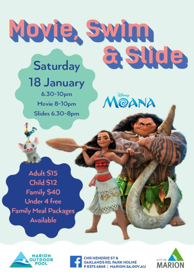 moana movie swim and slide