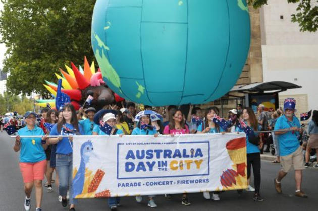 australia day in the city parade