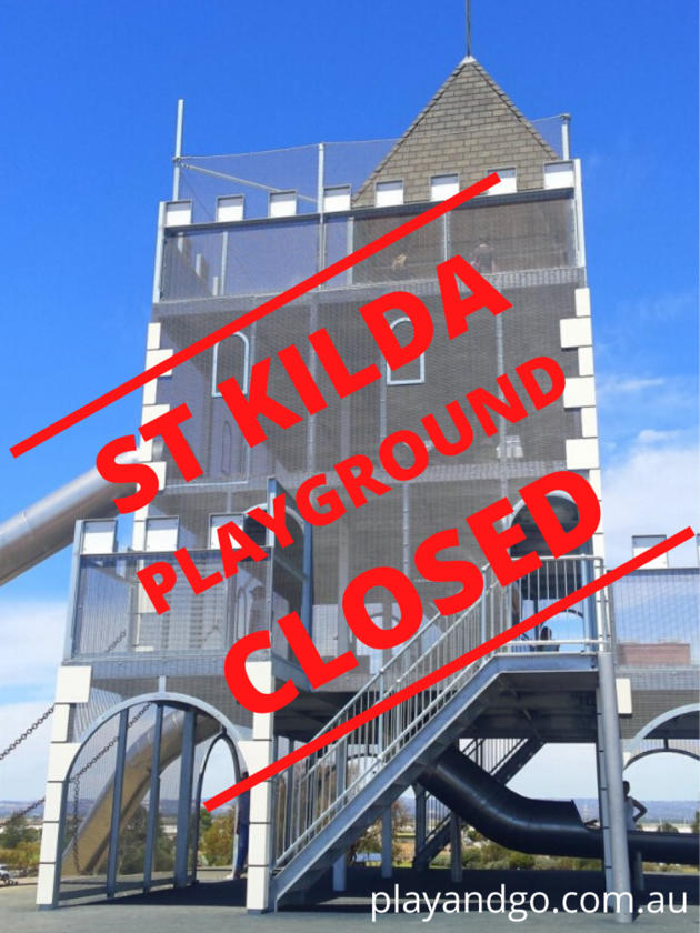 St Kilda Playground Closed coronavirus