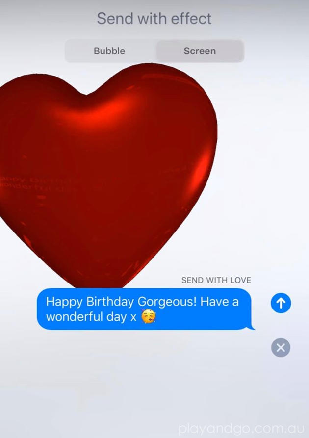 iphone special effects love heart balloon