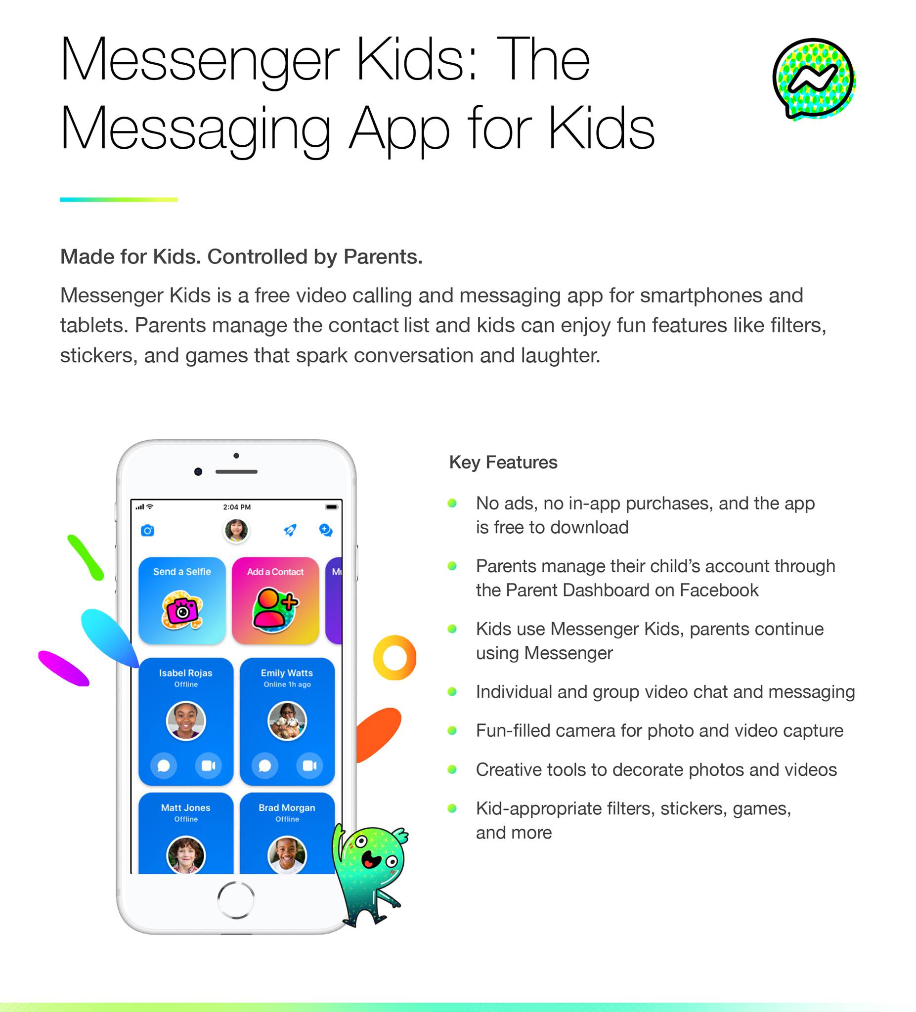 messenger kids settings
