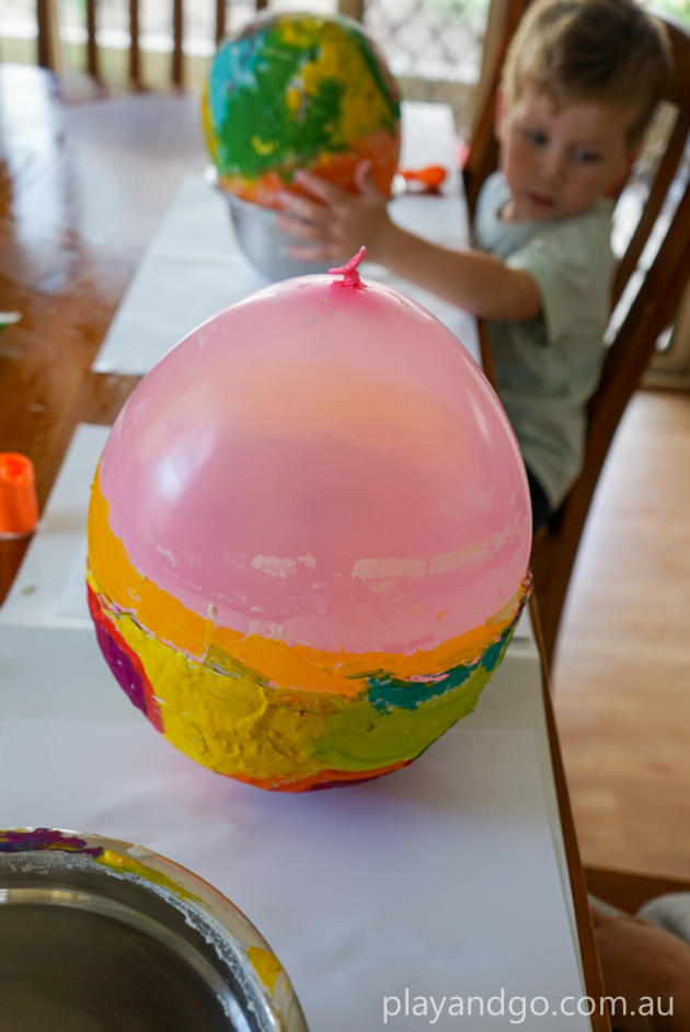 Paper Mache Bowls  Stay at Home Kids Craft Ideas - Play & Go AdelaidePlay  & Go Adelaide