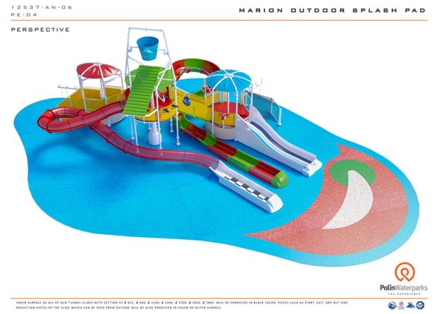 marion outdoor pool new waterslides
