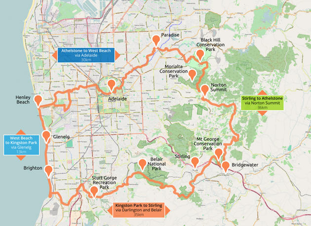 map of adelaide 100