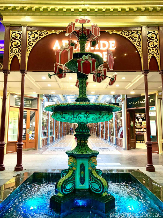 Adelaide Arcade fountain Rundle Mall