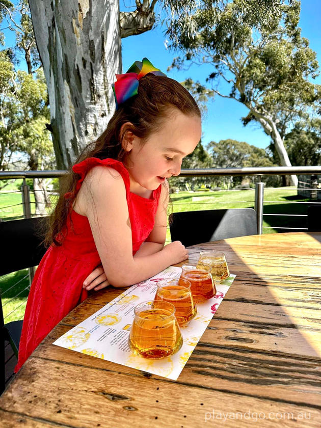 Lot 100 Adelaide Hills kids juice tasting