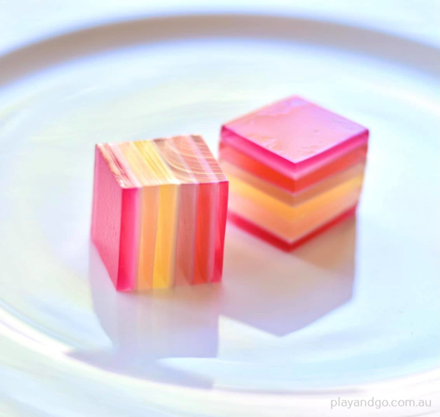 Rainbow Jelly Square Delights Recipe Play & Go AdelaidePlay & Go