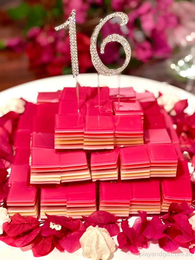 Jelly Square birthday cake