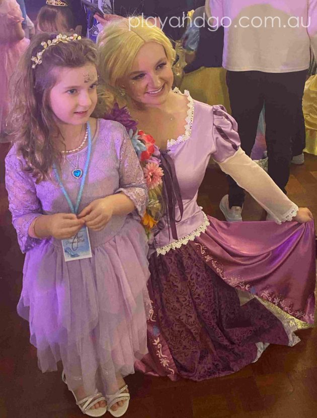 Meeting Rapunzel at The Royal Princess Ball Image Credit Susannah Marks