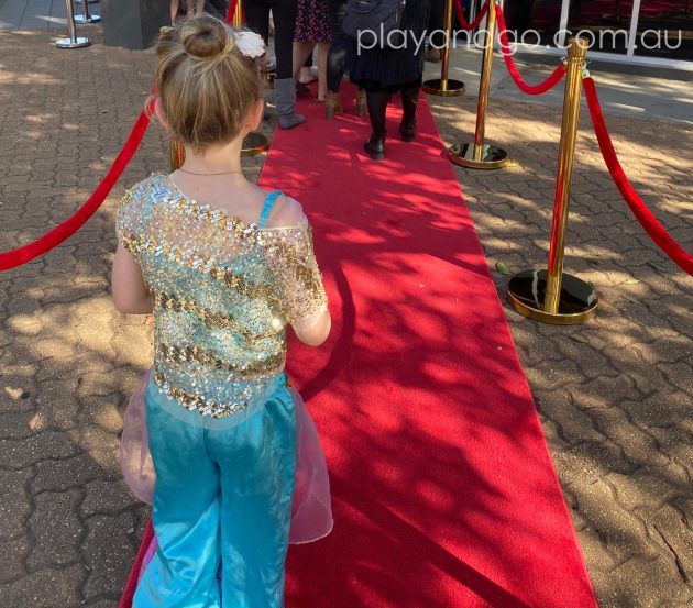 Getting the red carpet treatment at The Royal Princess Ball Image Credit Susannah Marks