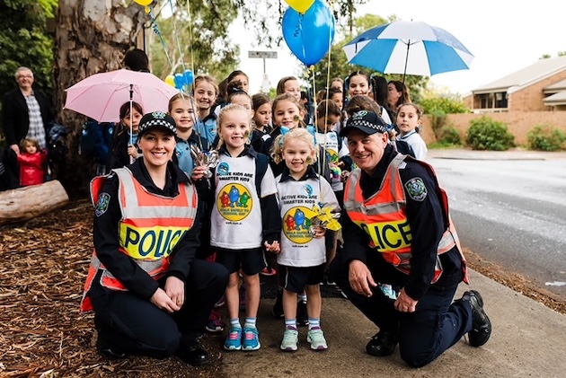 National Walk Safely to School Day