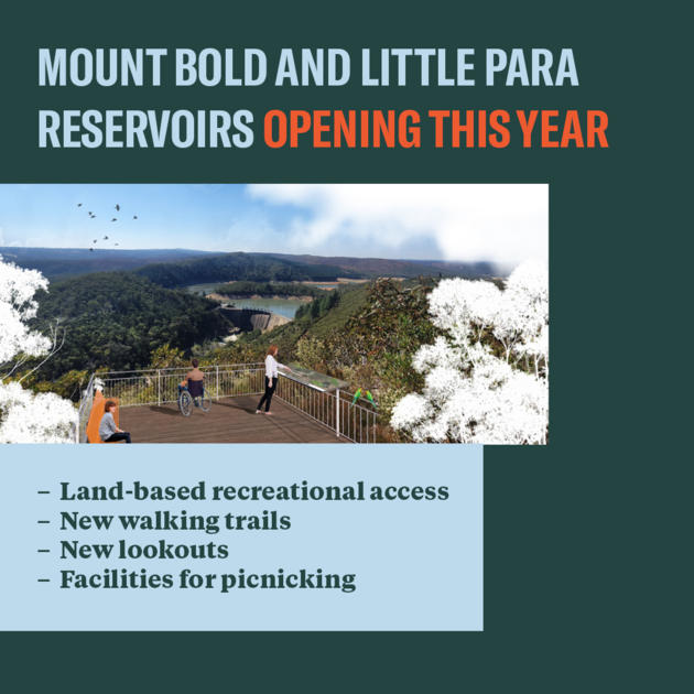 Mount Bold and Little Para reservoirs