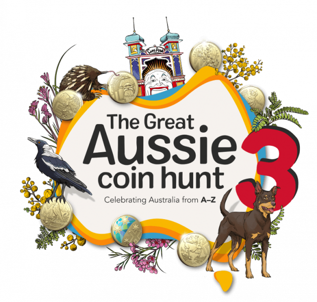 thumbnail image 2 of 2022 A-Z GREAT AUSSIE COIN HUNT 3 - FULL SET 26 Uncirculated $1 Coins + Official Folder - NEW 2 of 6