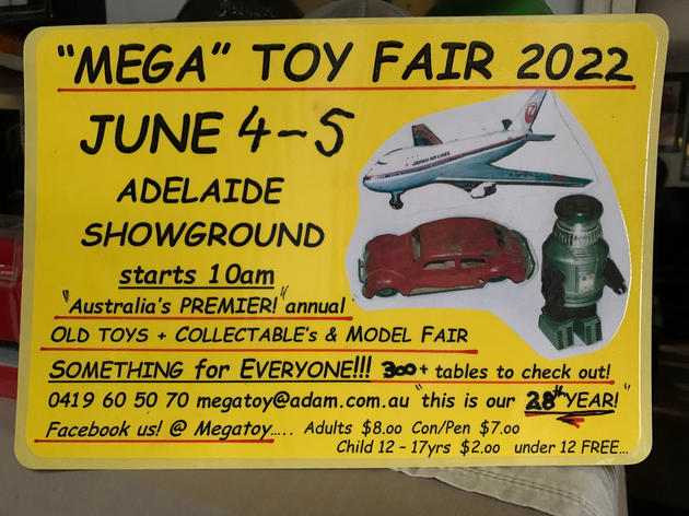 Mega Toy Fair | Adelaide Showground | 4-5 Jun 2022 - Play & Go