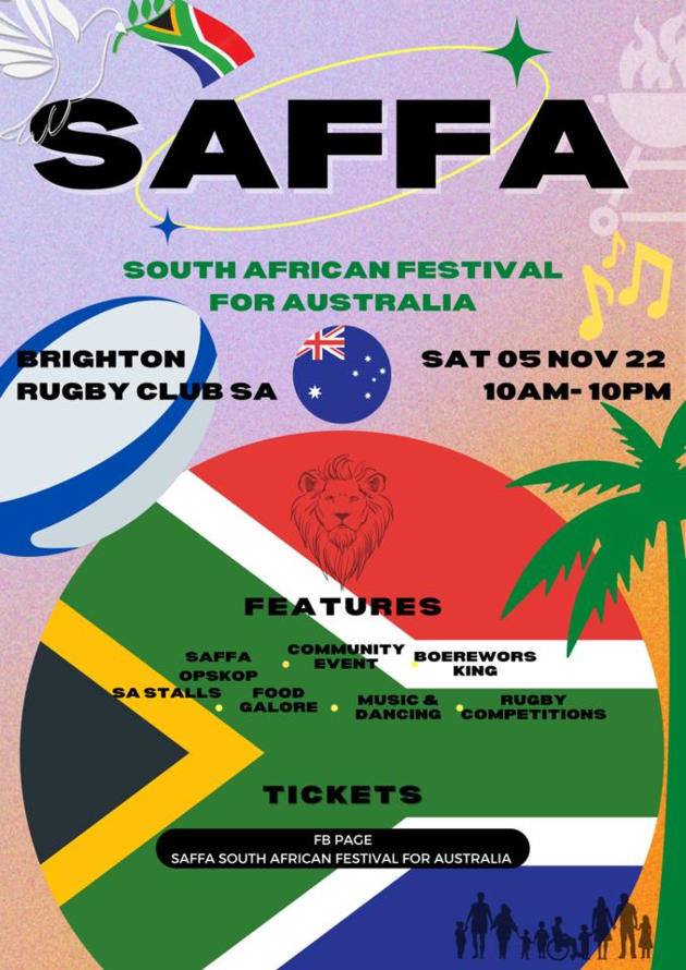 SAFFA South African Festival For Australia Brighton 5 Nov 2022