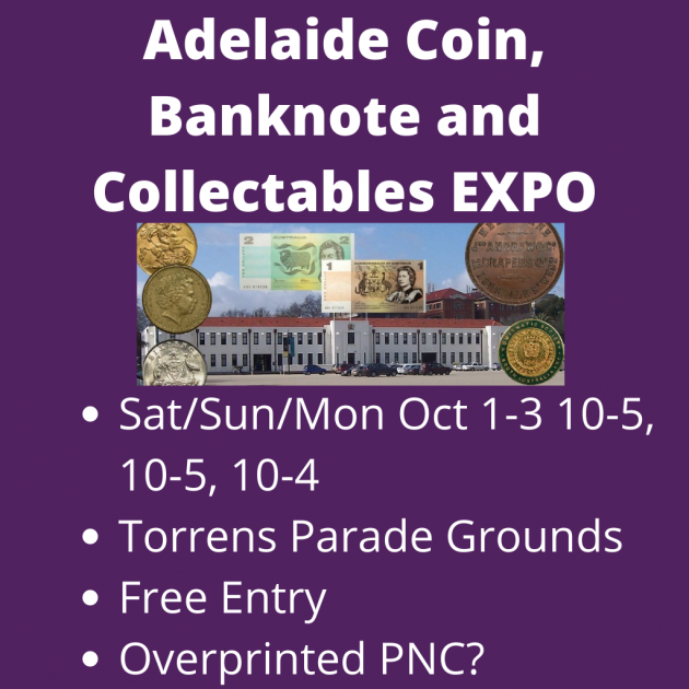 Adelaide Coin & Banknote Expo Adelaide 13 Oct 2022 Play & Go