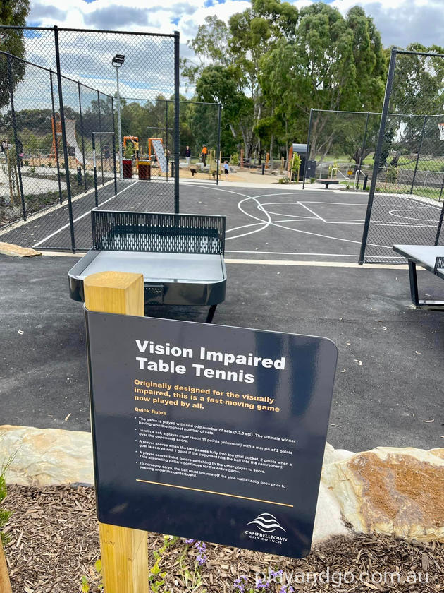 Thornton park vision impaired table tennis