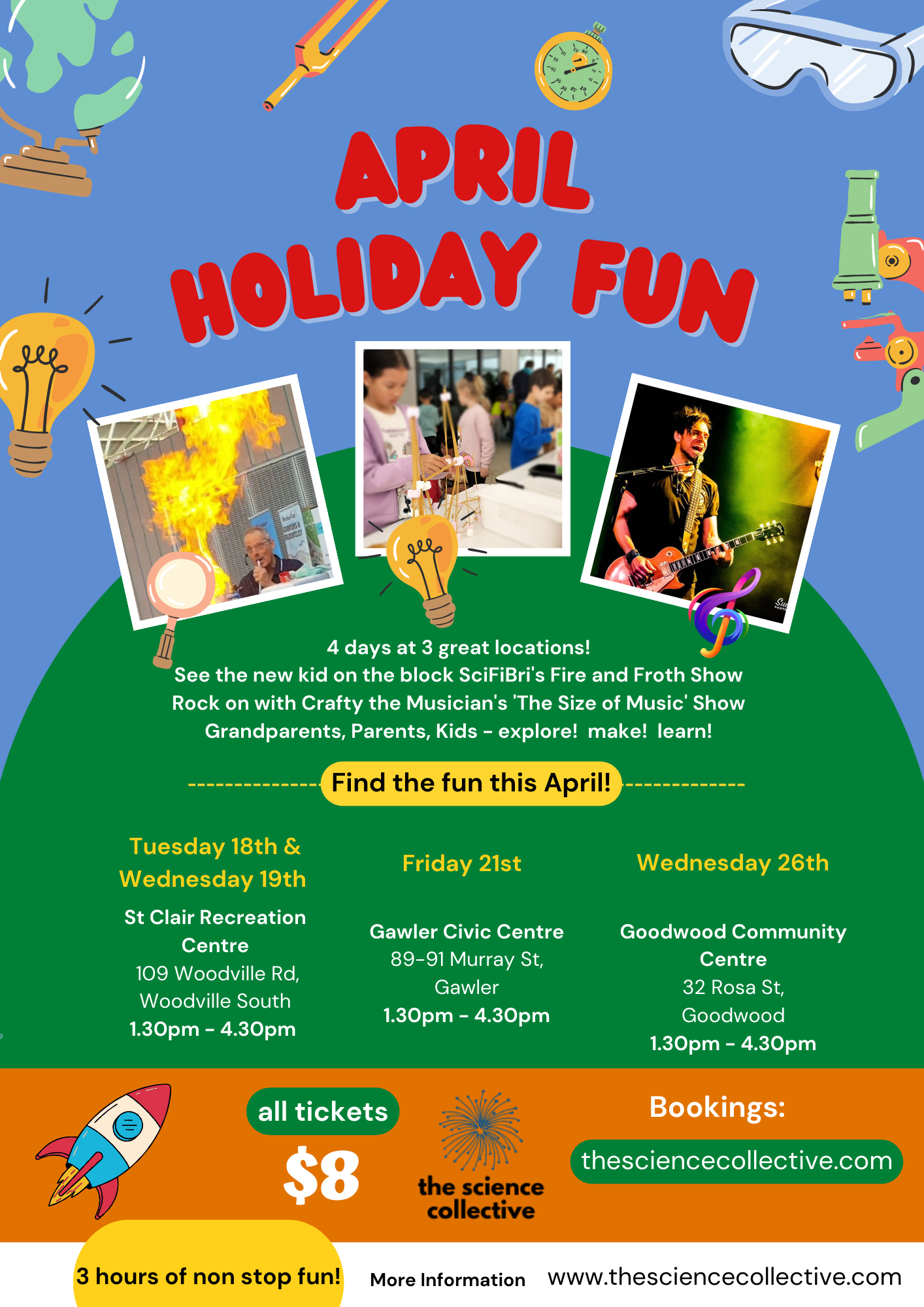 Science Fun Days! Science Collective April School Holidays 2023