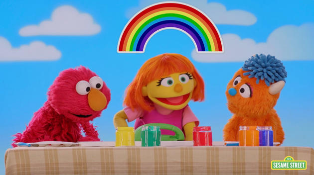 Julia and friends ©2023. Sesame Workshop. All rights reserved.