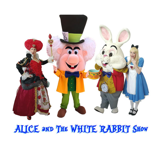 alice and the white rabbit show