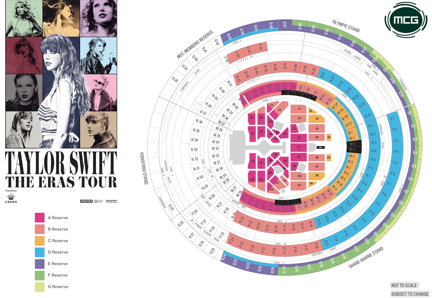 Taylor Swift The Eras Tour Syd & Melb Feb 2024 Play & Go