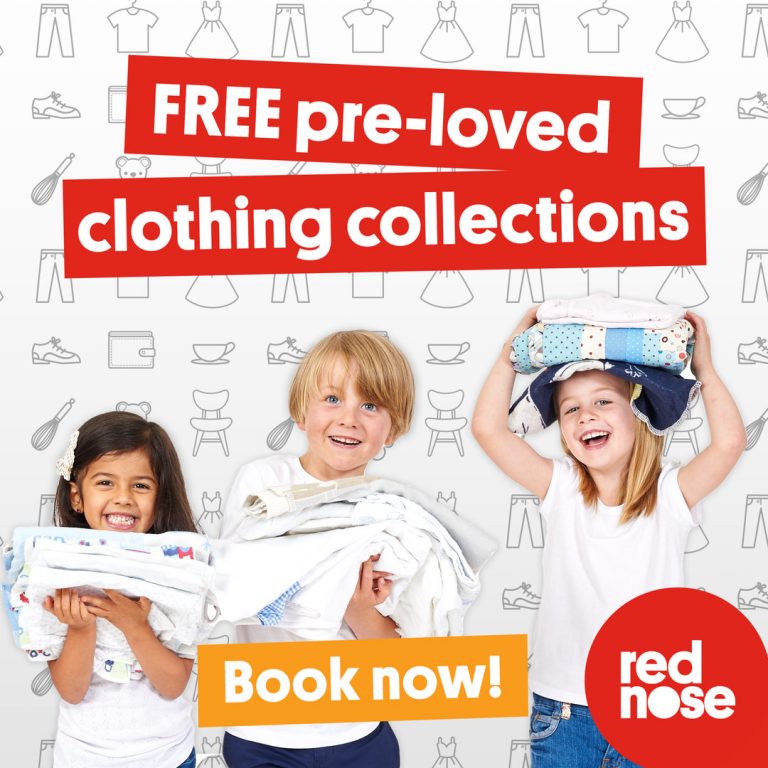 Clothes Collection Programme Red Nose Clothing Collection & Recycling Program | Donations Needed ...