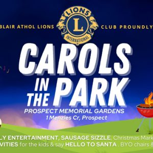 carols in the park prospect