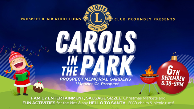 carols in the park prospect