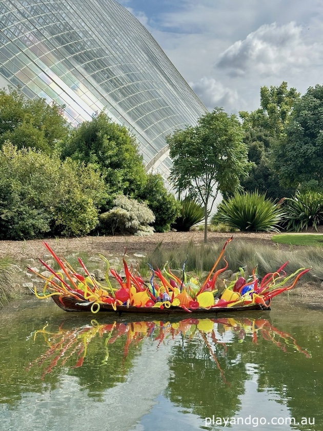 Chihuly glass art sculptures Adelaide Botanic Garden