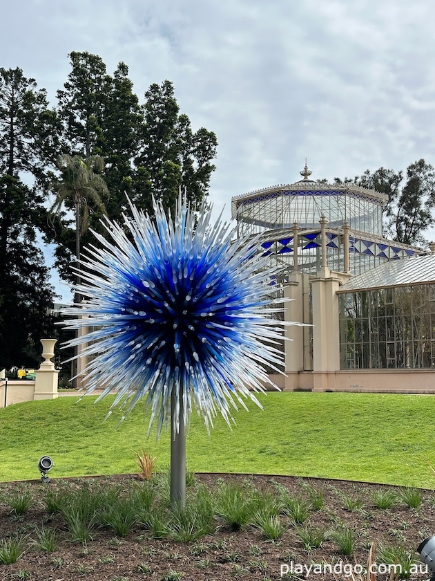 Chihuly glass art sculptures Adelaide Botanic Garden