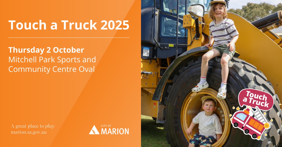 Touch a Truck | Mitchell Park | 2 Oct 2025 - Play & Go Adelaide