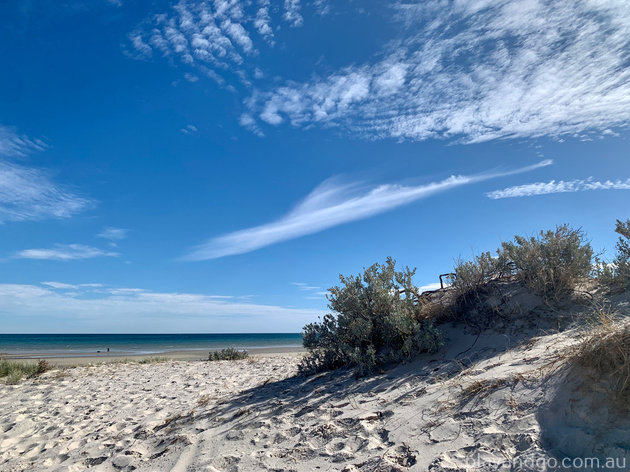 Semaphore South beach at Shelly's 