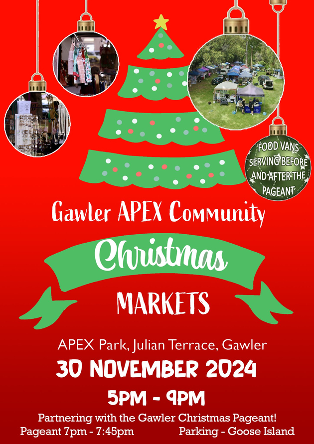 gawler apex community christmas market