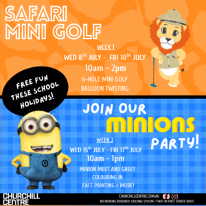 Churchill Centre Free School Holiday Activities