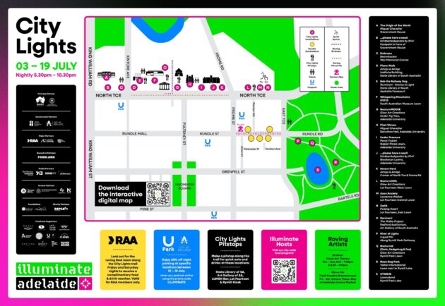City Lights Map Illuminate Adelaide 2026