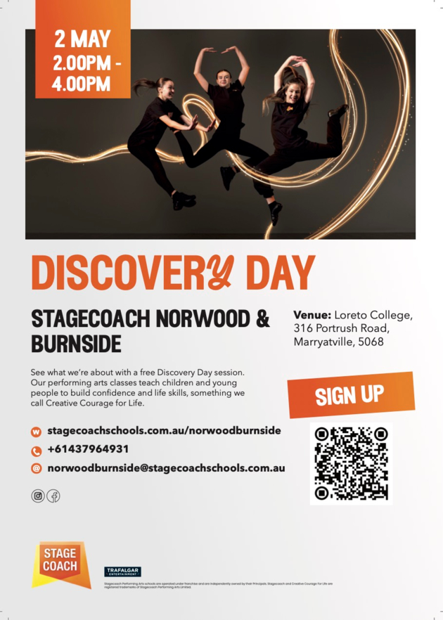 stagecoach norwood and burnside discovery day