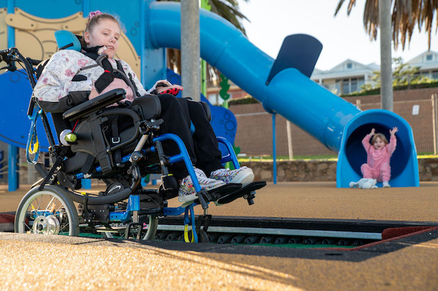 Semaphore Foreshore North crab playground trampoline