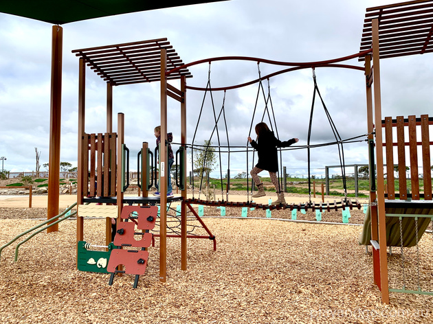 Monarto Zoo, elephants, playground