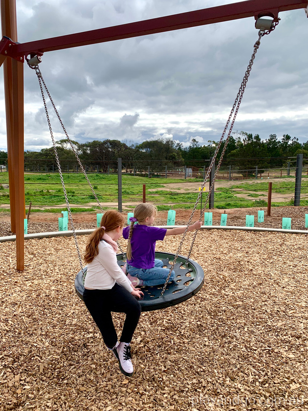 Monarto Zoo, elephants, playground