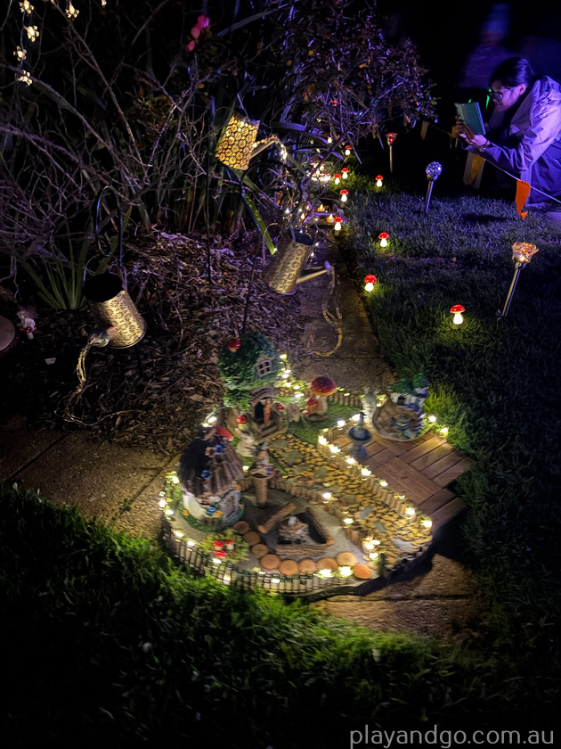 fairy garden lights at Mawson