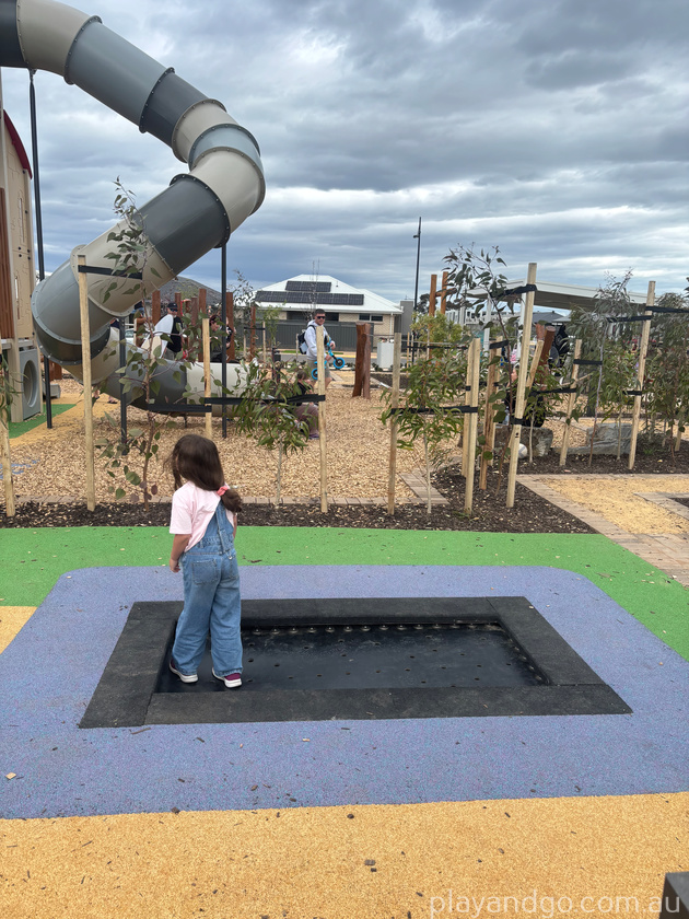 in ground trampoline Andrews farm