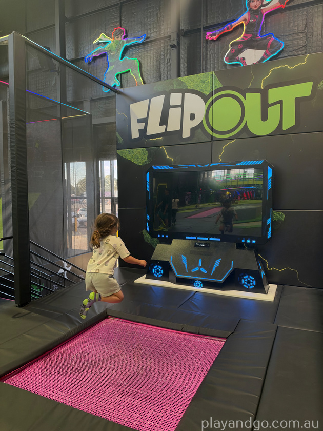 Flip out Elizabeth trampoline