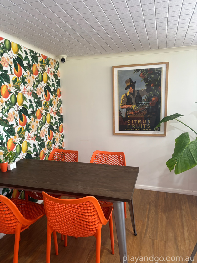 inside space Loxton cafe fruit packers