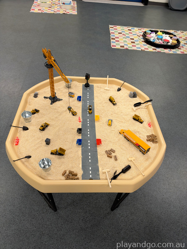 construction tray wild and sensory
